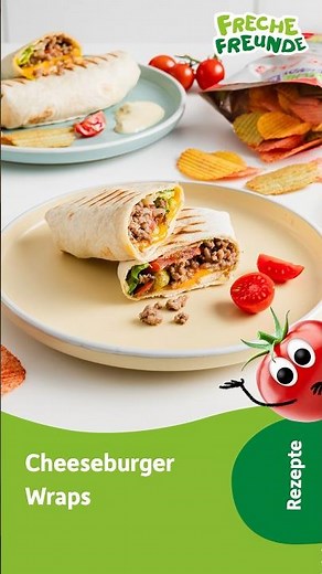 Cheeseburger Wraps Rezept | Schnell & einfach für Kinder