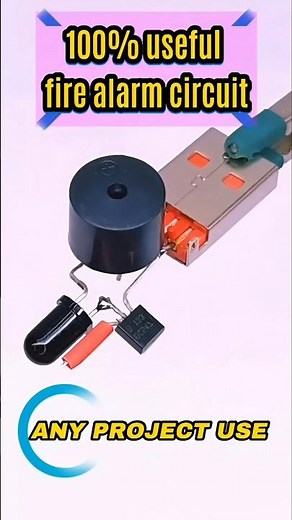 Fire Alarm Using BC547 Transistor | Simple DIY Circuit