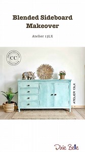 This sideboard makeover is the perfect example of how easy and fun it is to work with Chalk Mineral Paint! 🎨 It blends beautifully, giving you smooth, even coverage without any hassle. The rich pigments make any piece pop, while the self-leveling formula ensures flawless results every time. To add a bit of texture and interest, Sea Spray was mixed in, and the effect is stunning! 🌊 It creates that perfect, slightly textured finish that gives the piece extra depth and character. Whether you’re g