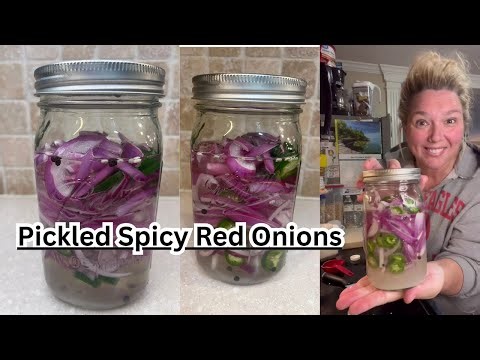 Pickled Spicy Red Onions 🧅