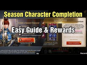 Black Desert Mobile New Season Character Completion - Guide & All Rewards