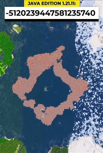 Minecraft seed with mushroom island ring & survival island – incredible find!