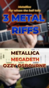 2.6K views · 975 reactions | #Tutorial 3 Metal Riffs for Beginner guitartutorial #guitarcover #electricguitar #learnmontiktok #guitarlesson #guitartok #skullstrings #fyp #popularsong #metallica #megadeth #ozzyosbourne #metal #metalriff #riffguitar #Forwhomthebelltolls #symphonyofdestruction #crazytrain #guitarlesson #jameshetfield #davemustaine #randyrhoads | Tony GALDI | Facebook
