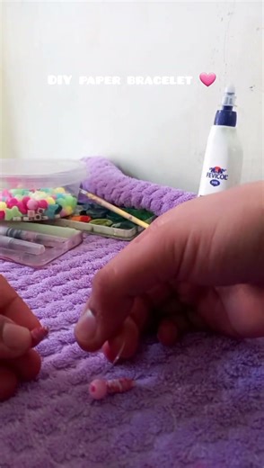 #DIY paper bracelet 🩷#yt#shorts