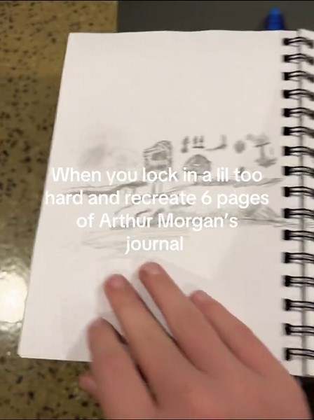 Recreating Arthur Morgan’s Journal in Drawing