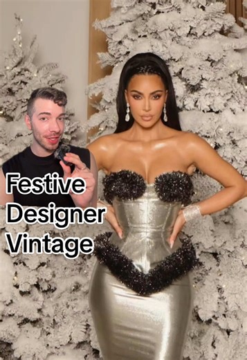 Celebs’ Festive Vintage Fashion 🎄 #kardashians #vintagefashion #mugler #cardi #birkin