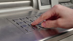 Female Hand Enter Atm Banking Cash Machine Stock Footage SBV-319501333 - Storyblocks
