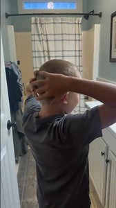 A Cute Long Light Brown Hair Boy Get His Summer Buzzcut At Home (Shorts) | Before & After Transition