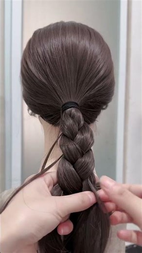 💫 Beautiful Braided Bun Tutorial with Clip 💖 #hairstyle #viralvideo #hairtutorial #viral #shorts