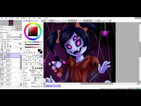 [SpeedPaint] Muffet (Undertale)