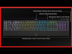 CORSAIR K55 RGB PRO Dynamic RGB Backlighting Six Macro Keys with Elgato Stream Deck Software