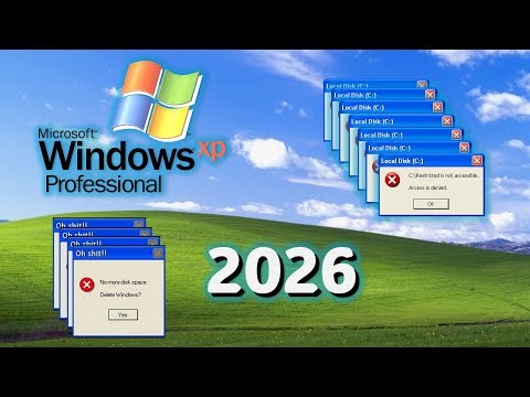 USANDO WINDOWS XP EN 2026!