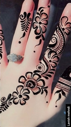flower finger mehndi design styles handy # #viral #shorts #flowers #