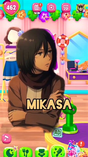 Mikasa cosplay🤎✨️💫🌸🎗 look recreate