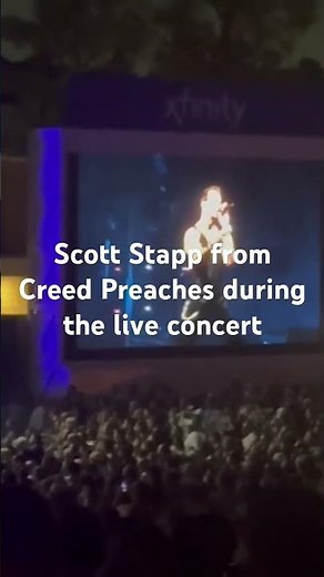 Scott Stapp from Creed Preaches during live concert in 4k Video #creed #preaching #livemusic