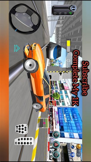 😱 Orange Sports Car on Impossible Wall Road! 🚗 | 3D Driving Class Gameplay 🎮