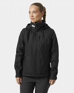 Helly Hansen Crew hooded midlayer sailing jacket 2.0 in black | ASOS
