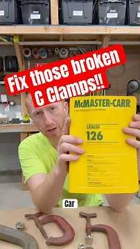 Fix those broken C clamps! #diy #tools #tooltips #tooltuesday #welding