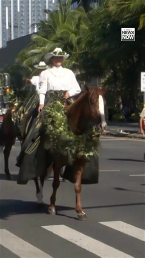 Vibrant floats, traditional pa‘u riding, marching bands, and halau hula took over Kalakaua Avenue Saturday morning at the Aloha Festivals 77th Annual Floral Parade. Head to HawaiiNewsNow.com, or the link in our bio for the full story. #HNN HInews # AlohaFestivals | Hawaii News Now
