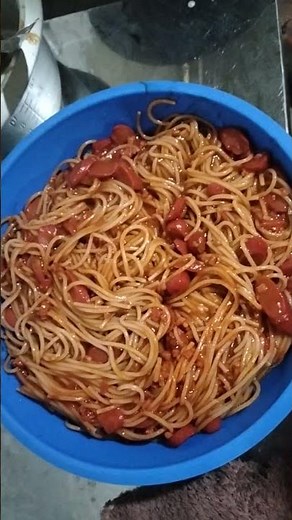 Cooking spaghetti # short vedio