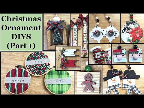 🌲QUICK and CUTE CHRISTMAS ORNAMENT DIYS (Part 1) | Dollar Tree DIY | Christmas Tree Decorations🌲