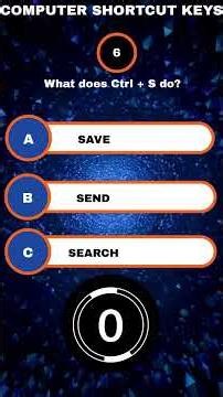 Can You Score 10/10? Computer Shortcut Keys Quiz (MCQ Challenge)