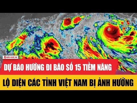 Dự báo hướng đi bão số 15 tiềm năng, lộ diện các tỉnh Việt Nam bị ảnh hưởng
