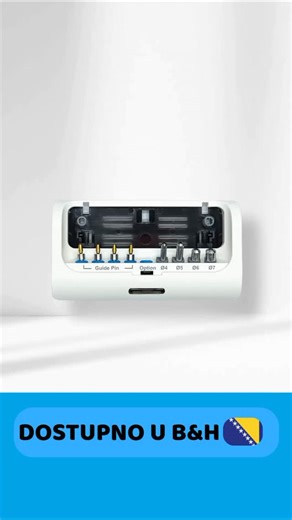 ✨Bone Profiler komplet je jednostavan i siguran alat za oblikovanje cervikalnog područja oko implantata i uklanjanja kosti koja inače ne bi omogućila pravilno postavljanje gingiva formera ili protetskog abutmenta. 📌Guide pin se ušrafljuje u implantat kako bi sigurno vodila profiler u ispravan položaj. Odaberite profiler kostiju koji odgovara situaciji. Komplet uključuje 4 quide pins i 4 profilera kostiju - promjer profila Ø4, 05, 06, 07 ❗ #megagen #boneprofilerkit #anyridge #anyone #dentalkit |