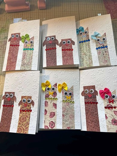 Handmade Cards for Dog and Cat Lovers. Set of 6. Thinking of You - Etsy