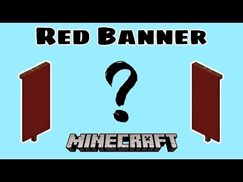 How To Make A Red Banner In Minecraft | Minecraft Tutorial