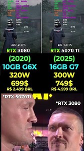 RTX 3080 vs RTX 5070 Ti - Gaming & Performance 🎮 #pcgaming #benchmark #rtx3080 #rtx5070 #gpu