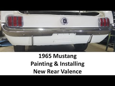 1965 Mustang - Rear Valence Replacement and Painting Single Stage Enamel