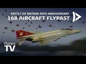 168 Aircraft Flypast - RAF Battle of Britain 50th Anniversary