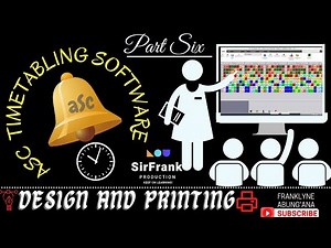 aSc Timetables Part 6 | How to Change the Design, Analyze and Print Timetables in aSc Timetables