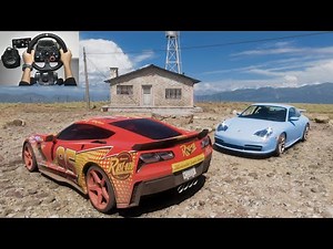 Lightning McQueen Likes Sally | Cars Movie | Forza Horizon 5 | Steering wheel + Shifter