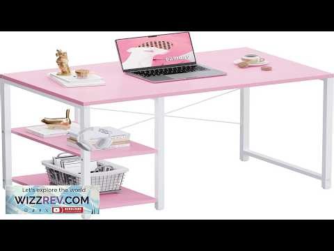 Pamray 32 Inch Small Computer Desk with Shelves Home Office Desk
