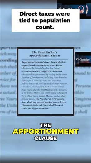 The TAX RULE the Founders Made To Limit Gov’t #constitution #learning #shorts