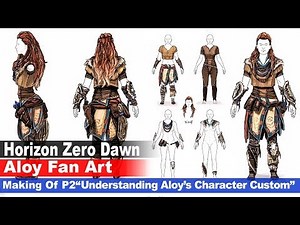 "Aloy" Horizon Zero Dawn Fan Art (2- Character Design Study)