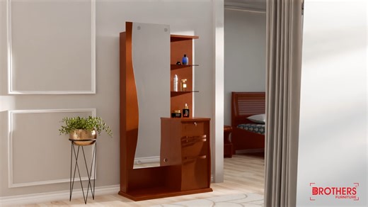 10K views · 59 reactions | Transform your daily prep into a glamorous ritual with our elegant Daina dressing table, where beauty meets practicality. #GlamCorner #DressingTableDiaries #BrothersFurniture #dressingtable #bedroom | Brothers Furniture Ltd. | Facebook