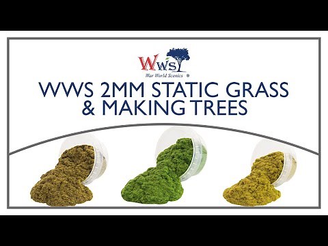 WWS 2mm Static Grass Layering System & making Trees