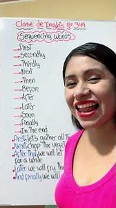 SEQUENCING WORDS ✅. #easyenglishtv #aprendeingles