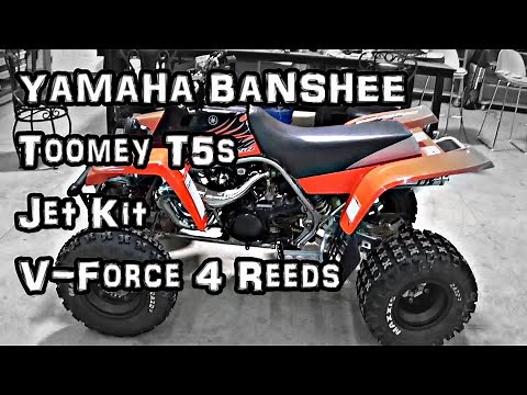 Yamaha Banshee 350 | Toomey T5 Exhaust | Jet Kit | V-Force 4 Reed INSTALL!