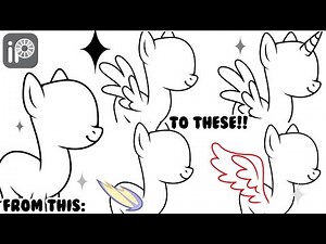*✧･ﾟ:* MLP TUTORIAL 3┆how to draw/add pony wings/horn on ibis paint x ⋞