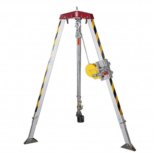 [Hot Item] Rescue Tripod Lifting Rescue Equipment Confined Space Tripod Kit 1200 Lbs Winch