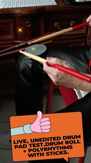 Live, unedited drum pad test — no blah blah.#drums