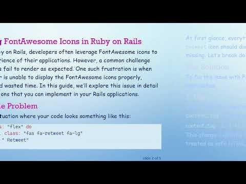 Solving the Issue of FontAwesome Icons Not Displaying in Ruby on Rails with content_tag