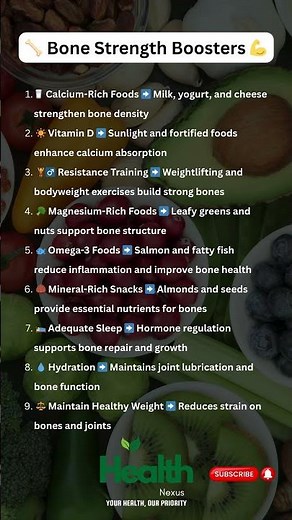 How to Naturally Strengthen Your Bones Every Day 🦴💪