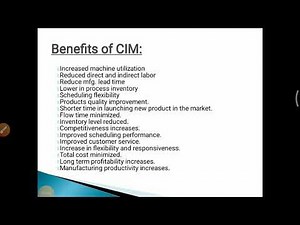 Benefits of CIM