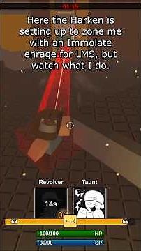 Enraging Harken SAVED ME?!... || die of death #dieofdeath #dod #roblox #forsaken