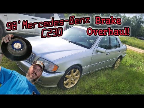 1998 Mercedes-Benz C230 brake overhaul and wheel bearing!